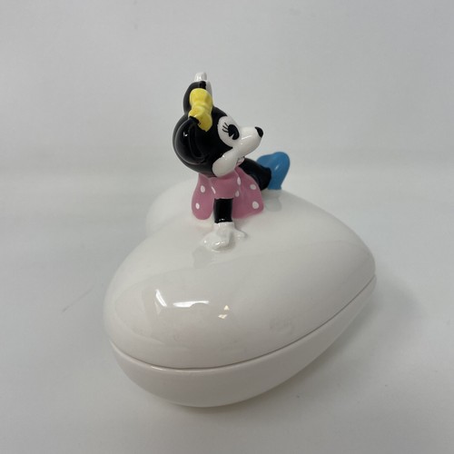 Vintage Minnie Mouse Schmuckschatulle Herz Schmuckschatulle Disney Japan ca. 70er Jahre - Bild 6 von 20