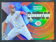 Hunter Greene 2022 Topps Update Generation Now Rookie RC Cincinnati Reds