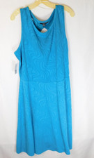 Madison Leigh Women's Sleeveless Blue Dress Cut Out Design in Back Size 18