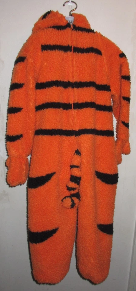 THE DISNEY STORE TIGGER PLUSH CHILD'S HALLOWEEN COSTUME 4-6T REAR FULL ZIPPER - Image 4 of 4