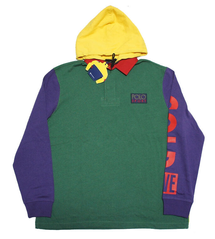Ralph Lauren SNOW BEACH HOODED RUGBY SHIRT L size POLO Ralph Ralph Lauren SNOW BEACH HOODED RUGBY SHIRT L size POLO Ralph