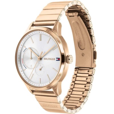 Tommy Hilfiger 1782021 BROOKE BRAND NEW Tommy Hilfiger Brooke Silver Dial Rose Gold Steel Strap  main image 2