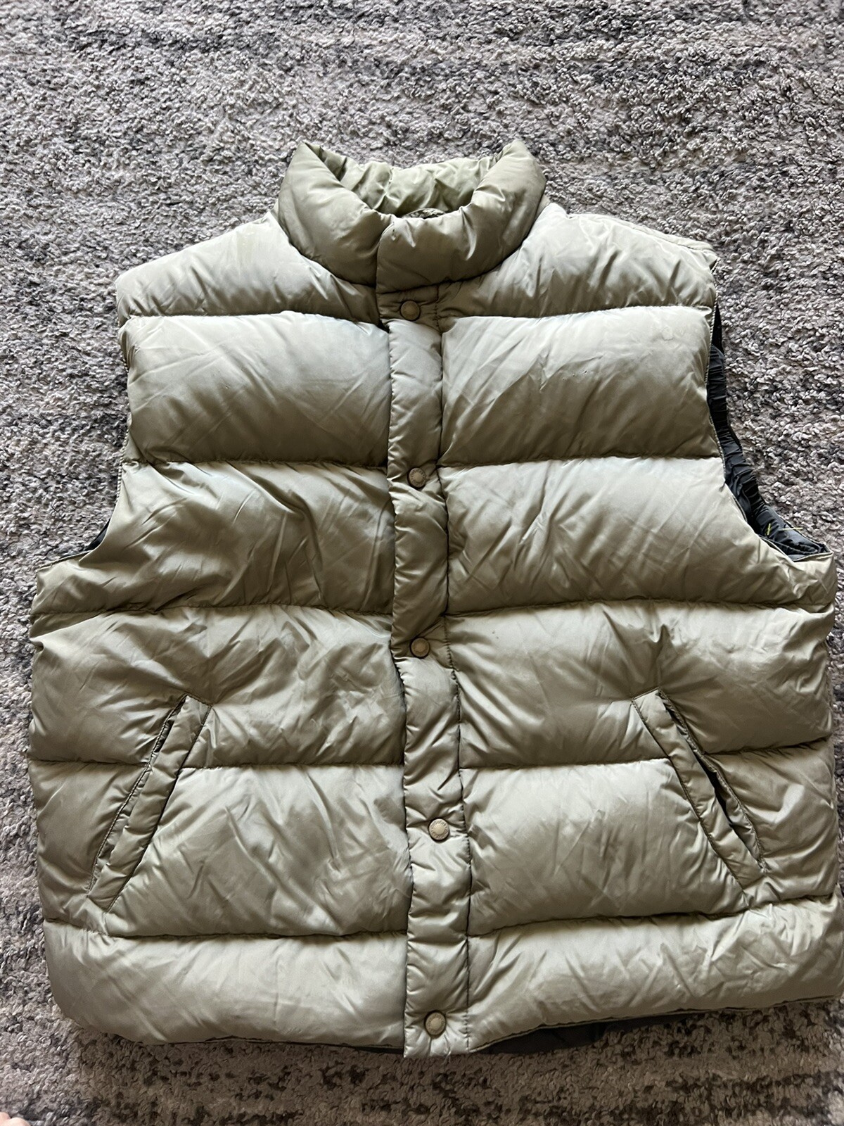 Cabelas Premier Northern Goose Down Vest Mens Large Taupe Hunt Hike