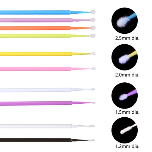 100-500 Applicatori Denti Tampone Micro Spazzolino Monouso Denti Piccolo Medio Grande - Foto 11 di 53