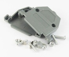 20sets D-Sub DB25 25Pin Plastic Hood Cover for 25 Pin 2 Row D-Sub Connector Grey