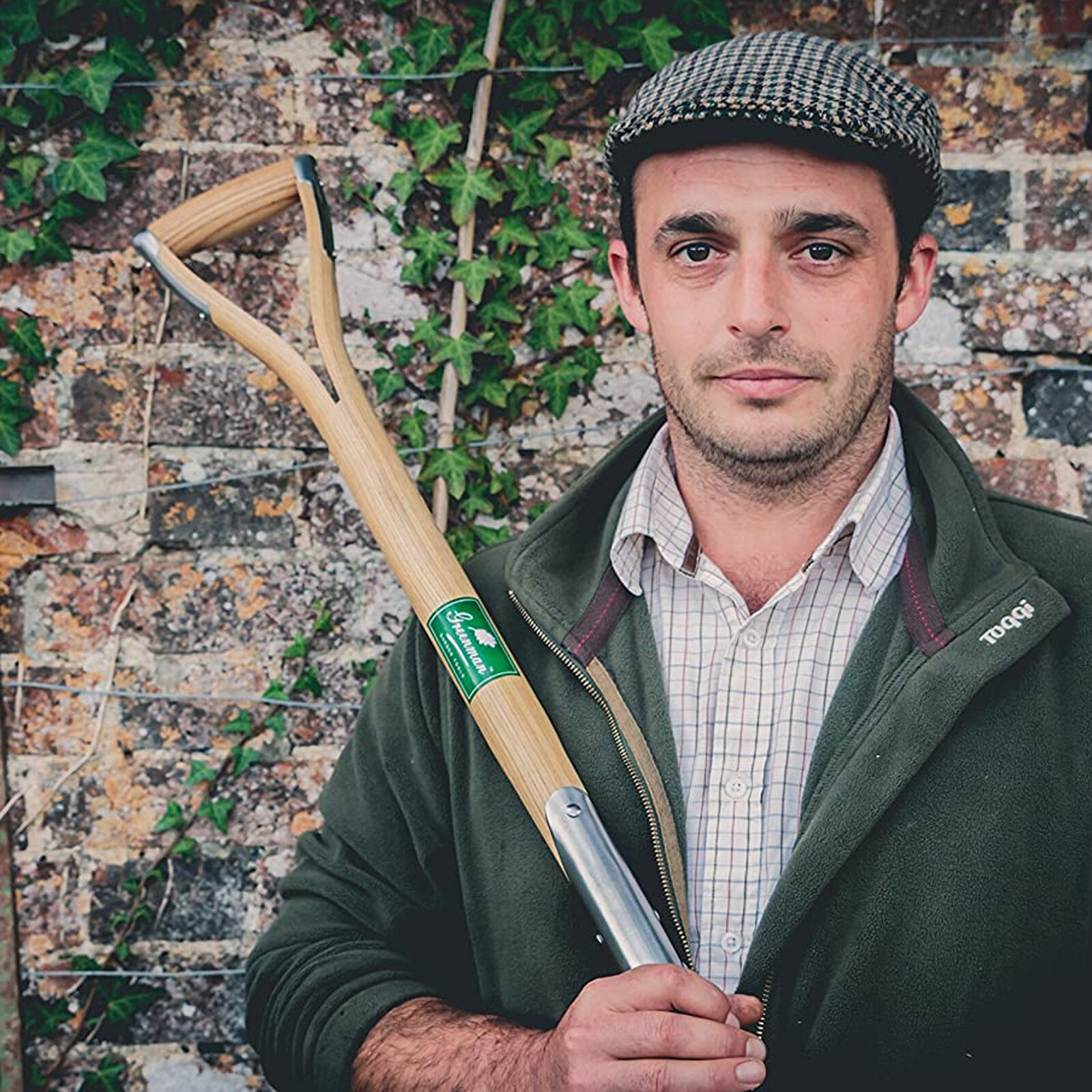 Old Poachers Spade Planting Greenman Stainless Steel Rabbiting Filled