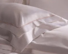 Agent Provocateur mini pillow PILLOWCASE PAIR white pink cotton sateen NEW