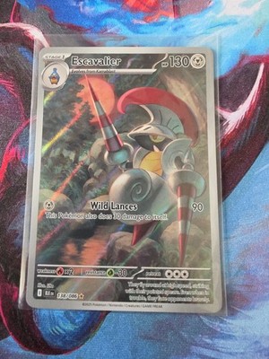 Escavalier 138/086 SV: Black Bolt Illustration Rare Full Art Holo Pokémon TCG