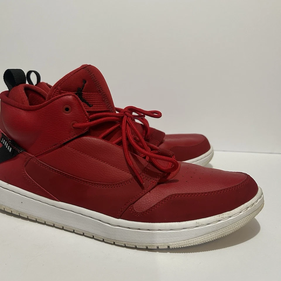 Nike Air Jordan Fadeaway Gimnasio Gamuza Rojo/Negro Zapatos AO1329 600 Para hombres EE. UU. Talla 12 Foto 3 de 4