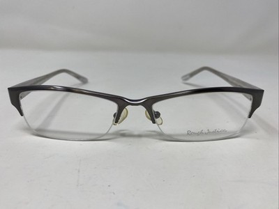 Rough Justice Cheater Silver Fox 54-17-135 Half Rim Eyeglasses Frame 2188