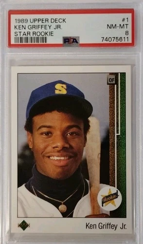 1989 Upper Deck Ken Griffey Jr RC #1, PSA 8 NM-MT
