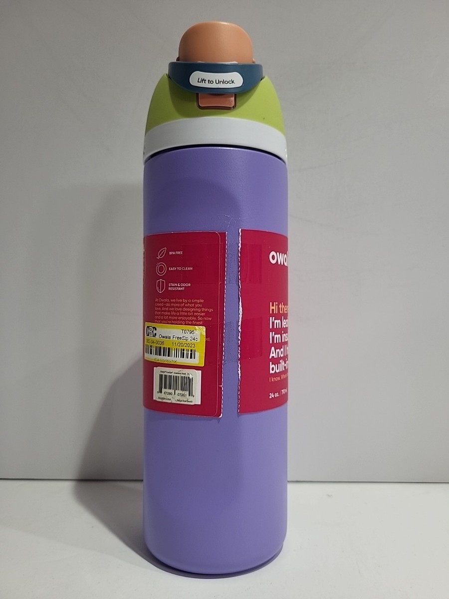 弁当箱・水筒 owala freesip retro boardwalk 24oz Owala FreeSip Insulated Stainless Steel Water Bottle with Straw