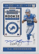 2019 Panini Contenders Rookie RPS Ticket Stub 77/88 TJ Hockenson #119 Auto 06mc