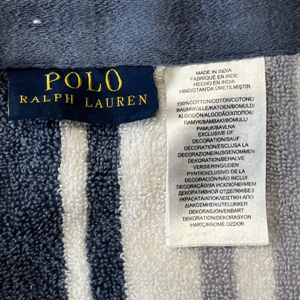 Polo Ralph Lauren 33X60 Rojo Bordado Poni Rayas Playa Toalla de Baño Felpa Foto 4 de 4