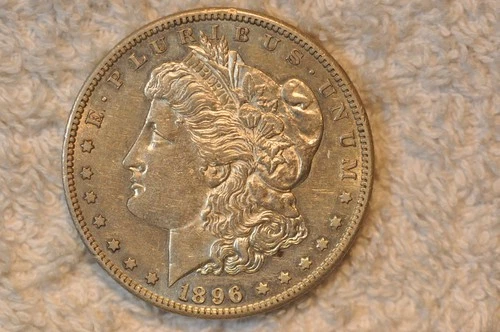 1896-S  AU  MORGAN DOLLAR