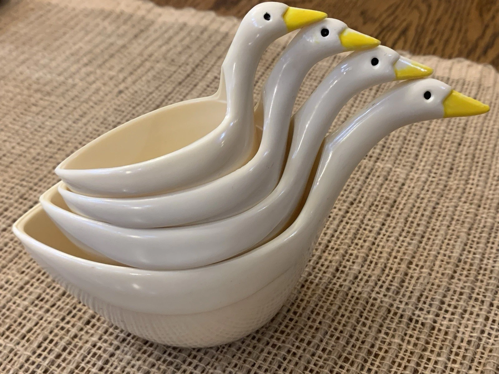 Vintage Melamine Nesting Geese Measuring Cups - SET of 4 by J.S.N.Y.