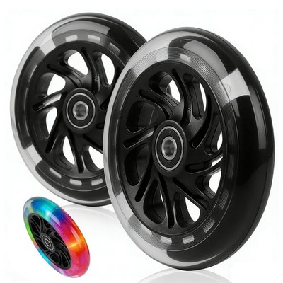 2er Set Rollerräder 12cm - Robuste ABS Ersatzräder