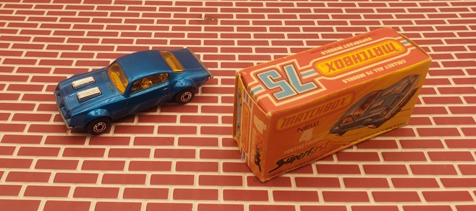 Vintage 1975 Matchbox Lesney Superfast Pontiac Firebird # 4 England - Image 4 of 4
