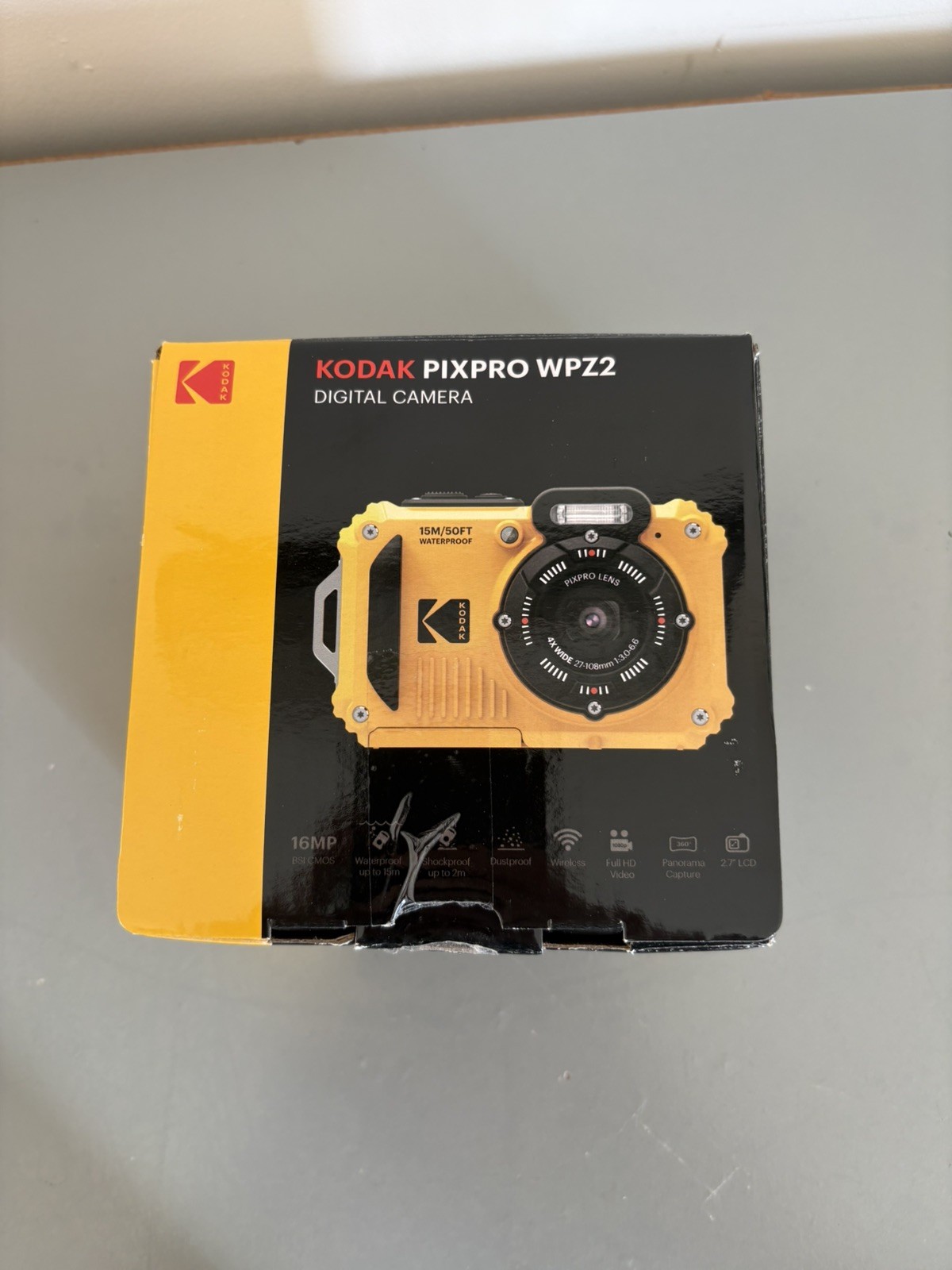 Kodak PIXPRO WPZ2 YELLOW Camera -  FAST DELIVERY