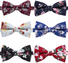 8 PACKS Elegant Adjustable Pre-tied Bow Ties for Men Boys 1 4 5 6 8 Pack for op