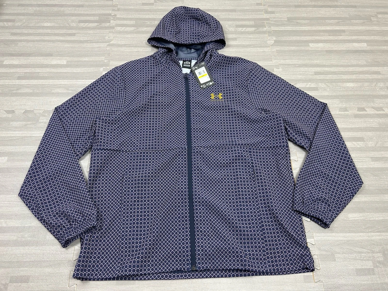 Under Armour Storm Holiday Vibe Windbreaker Hooded Jacket Mens M FZ Purple $100