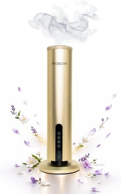 120ml Smart Waterless Aroma Diffuser Bluetooth Timer Gold Rechargeable