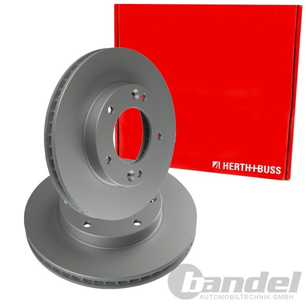 2X Herth+Buss Bremsscheiben 302Mm InnenbelÜFtet Vorne Passend FÜR KIA Sorento-image