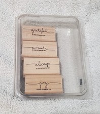Stampin' Up set, Small Script 2005, set of 4, Gently Used