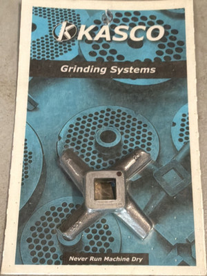 Kasco Grinding Systems #22 Meat Grinder Knife Hub Size 22 Blade Replacement Part