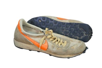 1979 Nike Daybreak Orange Swoosh Waffle Racing Running Trainer Shoes US 12
