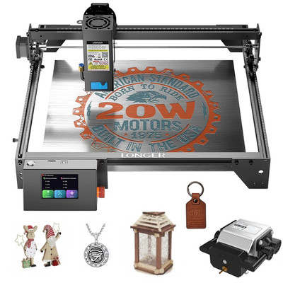 New LONGER RAY5 20W high-precision laserEngraving laser cutting machine+Air Pump