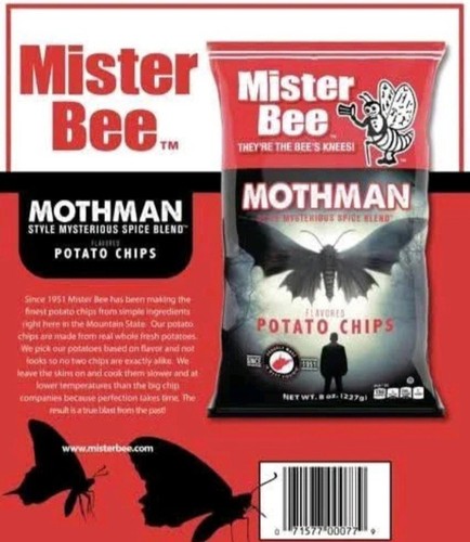 3x Mister Bee Mothman Point Pleasent WV Chips Limited Time 3x 8oz Bags - Picture 4 of 4