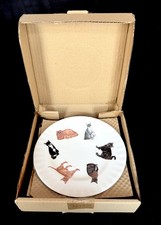 4 new Roy Kirkham 2005 "Cats Galore", 8" Dessert/Sandwich Plate, Fine Bone China