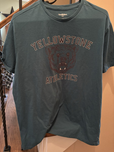 Goodfellow Men's Short Sleeve T-Shirt Yellowstone Athletics Size XL
