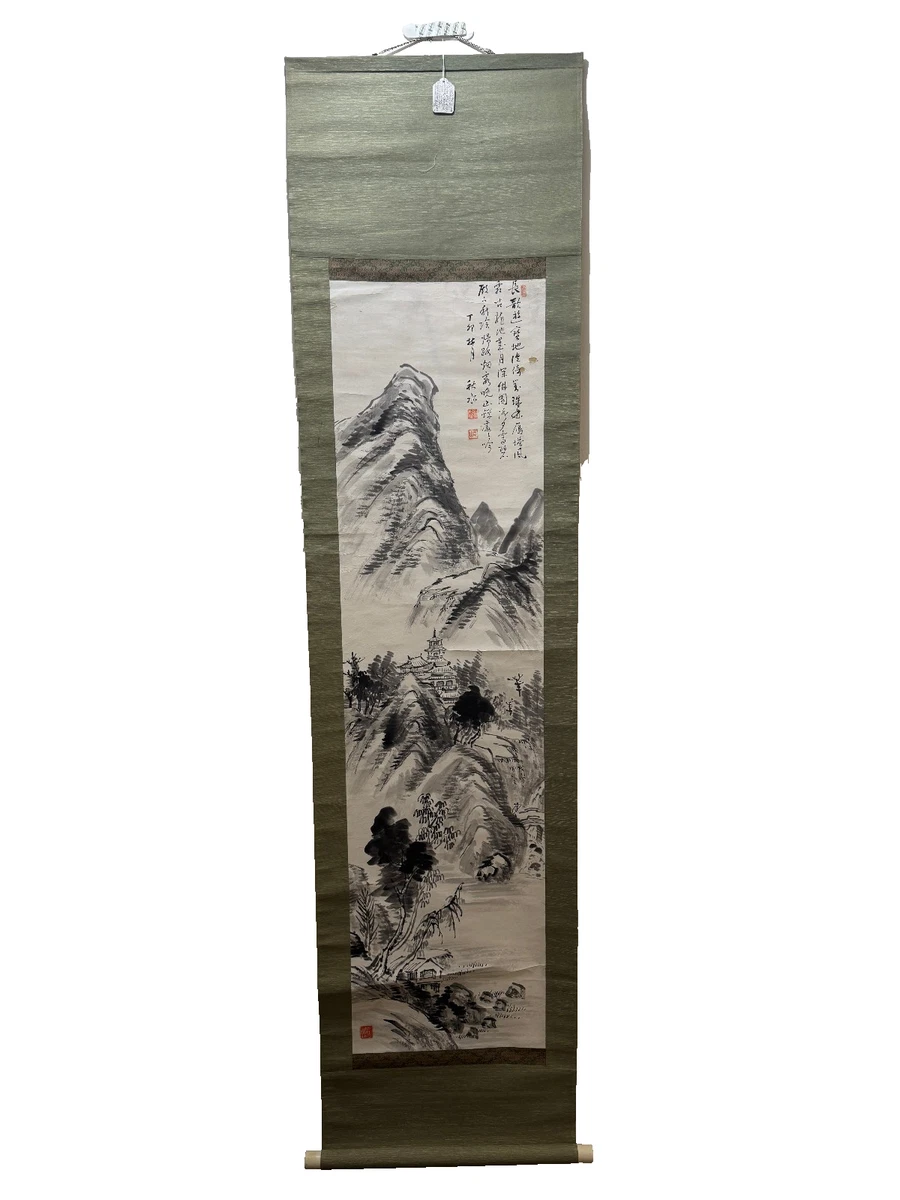 Silk & Fabric Antique Original Antique Japanese Paintings