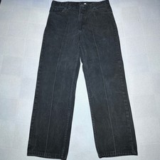 Vintage 90s Levi's 505 Jeans Mens 32x30 Orange Tab Regular Straight Faded Black