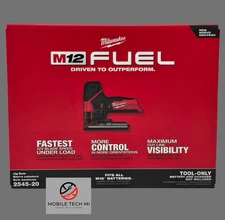 Milwaukee M12 FUEL Jig Saw 2545-20 Brushless Tool Only Jigsaw - BRAND NEW