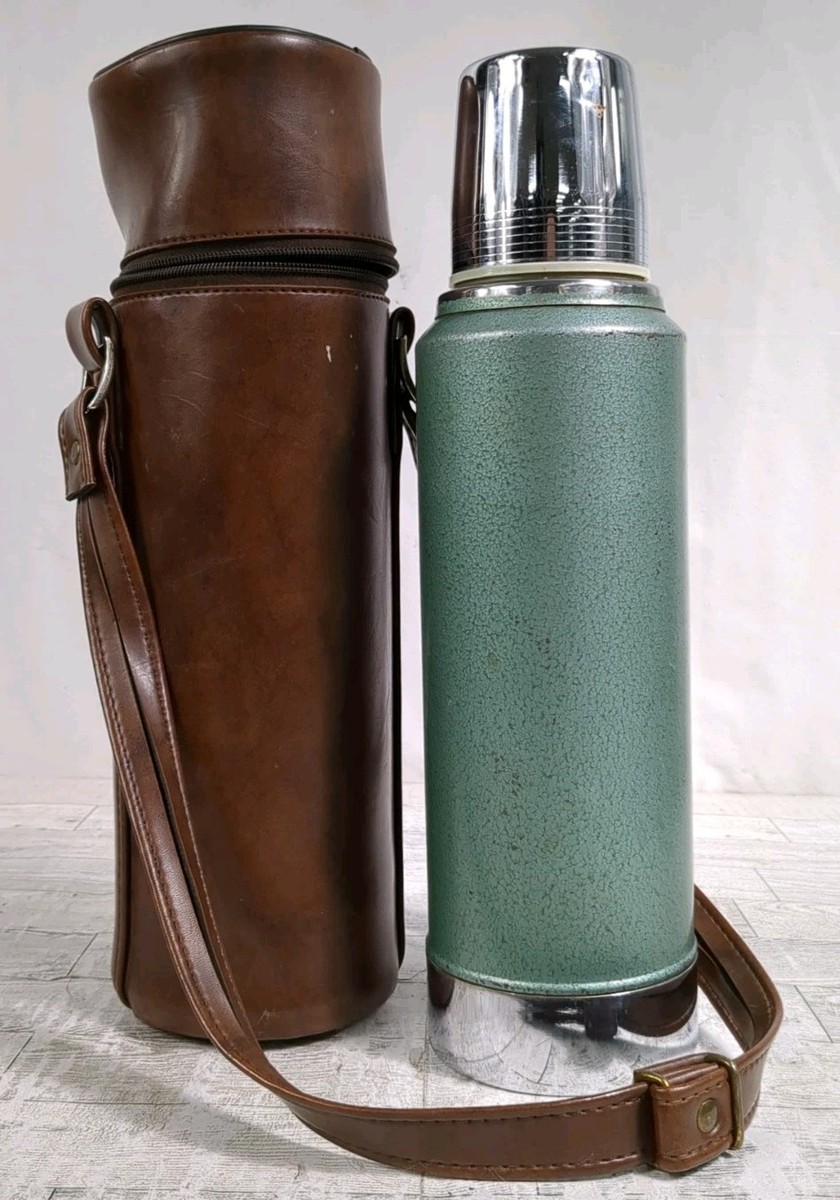 🟢 Vintage Aladdin Stanley A944B Green 1 Quart Thermos Bottle w