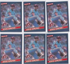 1986 DONRUSS STEVE CARLTON #183 * PHILLIES HOF * 6 CARD LOT * BREAK FACTORY SETS