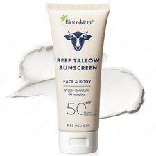 Blooskim Beef Tallow Sunscreen SPF 50: Natura...