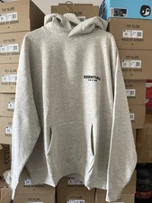 Fear of God Essentials Hoodie Sweater Light Oatmeal  size XXS SS22