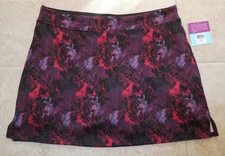 NWT Tranquility by Colorado Clothing Vapor print fitness/workout skort L