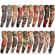 20 Pieces Tattoo Sleeves for Men and Women, Temporary Tattoo Arm 20PCS