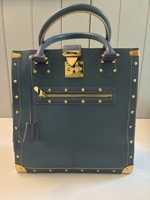 Louis Vuitton Suhali L  Imprevisible Large Tote Bag Blue HTF