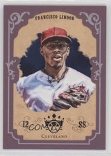 2019 Panini Diamond Kings 2004 DK Retro Plum Framed Francisco Lindor 2z7