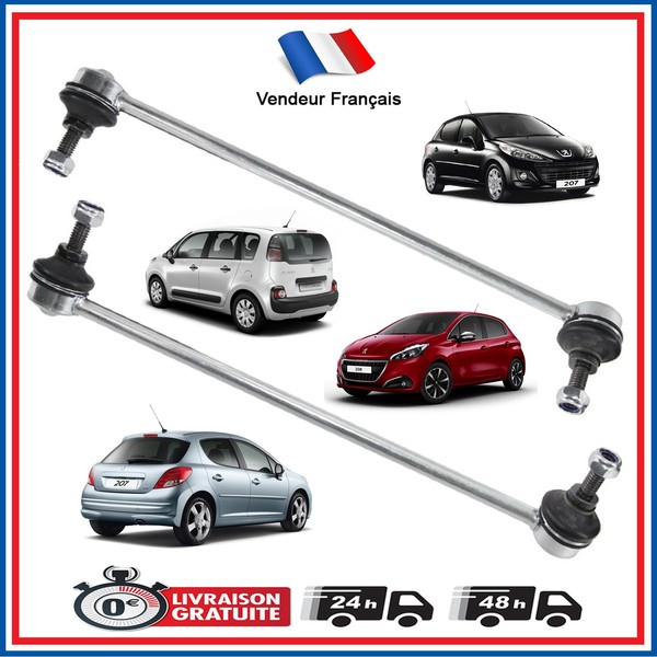 2 Stangen Stabilisatorstange Vorne Citroen C3 Picasso Peugeot 207 Hdi-image