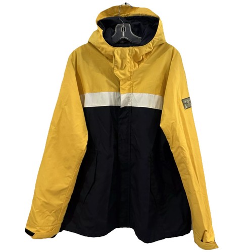 Nautica Hooded Sailing Jacket Men’s Extra Large Blue Yellow Full Zip Nautical - Picture 2 of 11