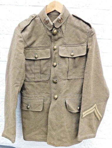 WW1 WORLD WAR ONE GERMAN MIDDLESEX REGIMENT MILITARY UNIFORM JACKET -FREUDENBERG
