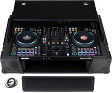 Pioneer DJ DDJ-FLX10 DJ Controller and Upper Deck Flight Case with Rack LED