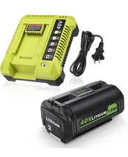 For Ryobi OP4026 OP40601OP4030 OP4050A 7Ah 40V Lithium Battery + Charger